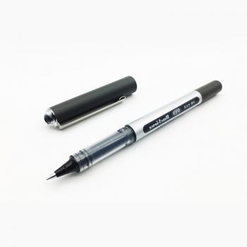 日本三菱（Uni）UB-150中性笔直液式走珠笔签字笔 0.5mm耐水考试财务用笔黑色 10支/盒 原装进口 